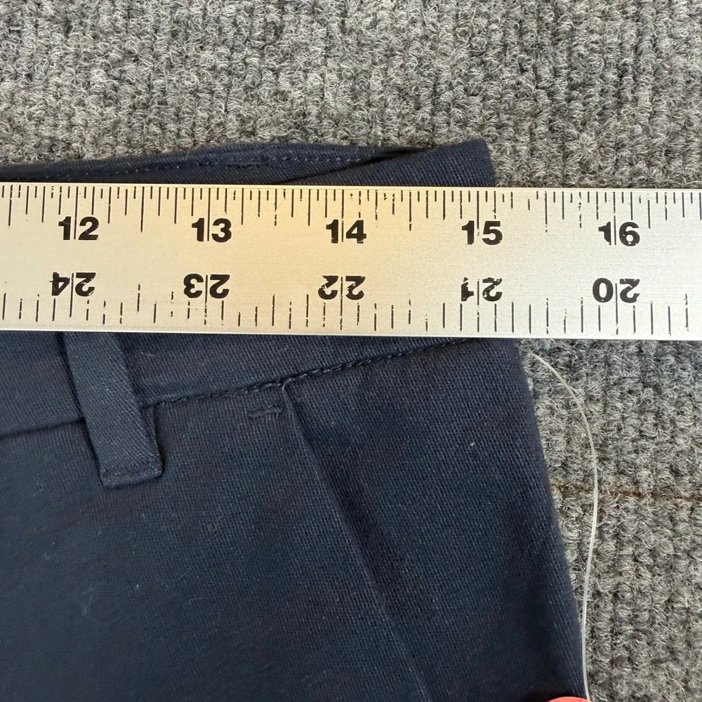 IZOD Girls Navy Blue Skinny Bermuda School Uniform Shorts Size 9 ZJE0013P